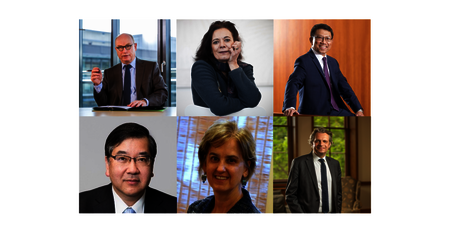 Members of the International Advisory Board: Martin Stratmann, Louise O. Fresco, Rocky Tuan, Makoto Gonokami, Susan M. Kauzlarich and Daniel Diermeier. 